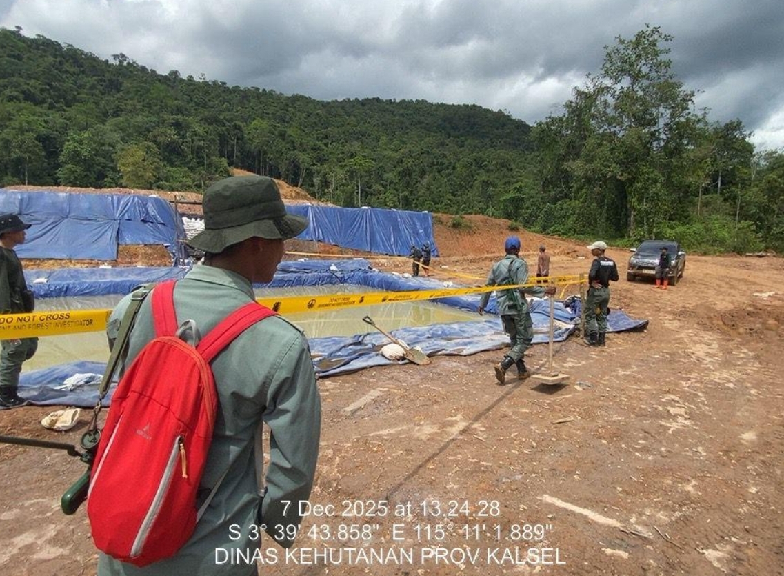 Laksanakan Patroli Gabungan, Polhut KPH Tanah Laut Amankan Sejumlah Barang Bukti