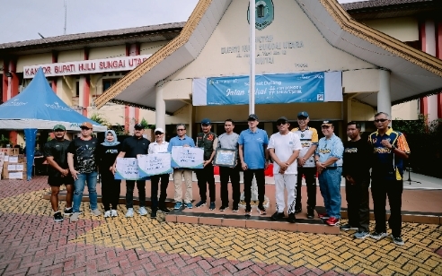 Bank Kalsel Salurkan Bantuan Rp145 Juta untuk Korban Banjir di HSU