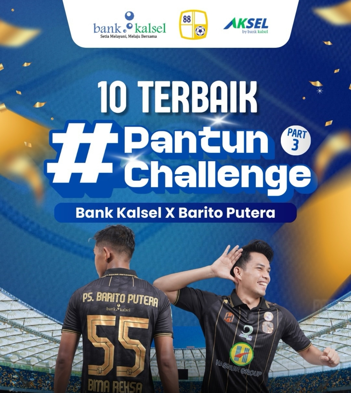 Kreativitas Banua Bersinar di #PantunChallenge Bank Kalsel x Barito Putera