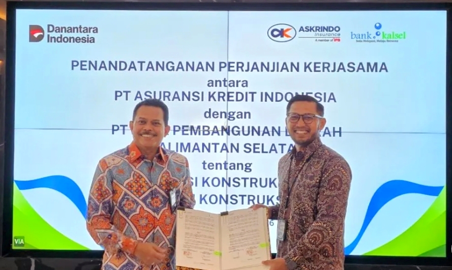 Bank Kalsel Jalin Kerja Sama dengan PT Askrindo