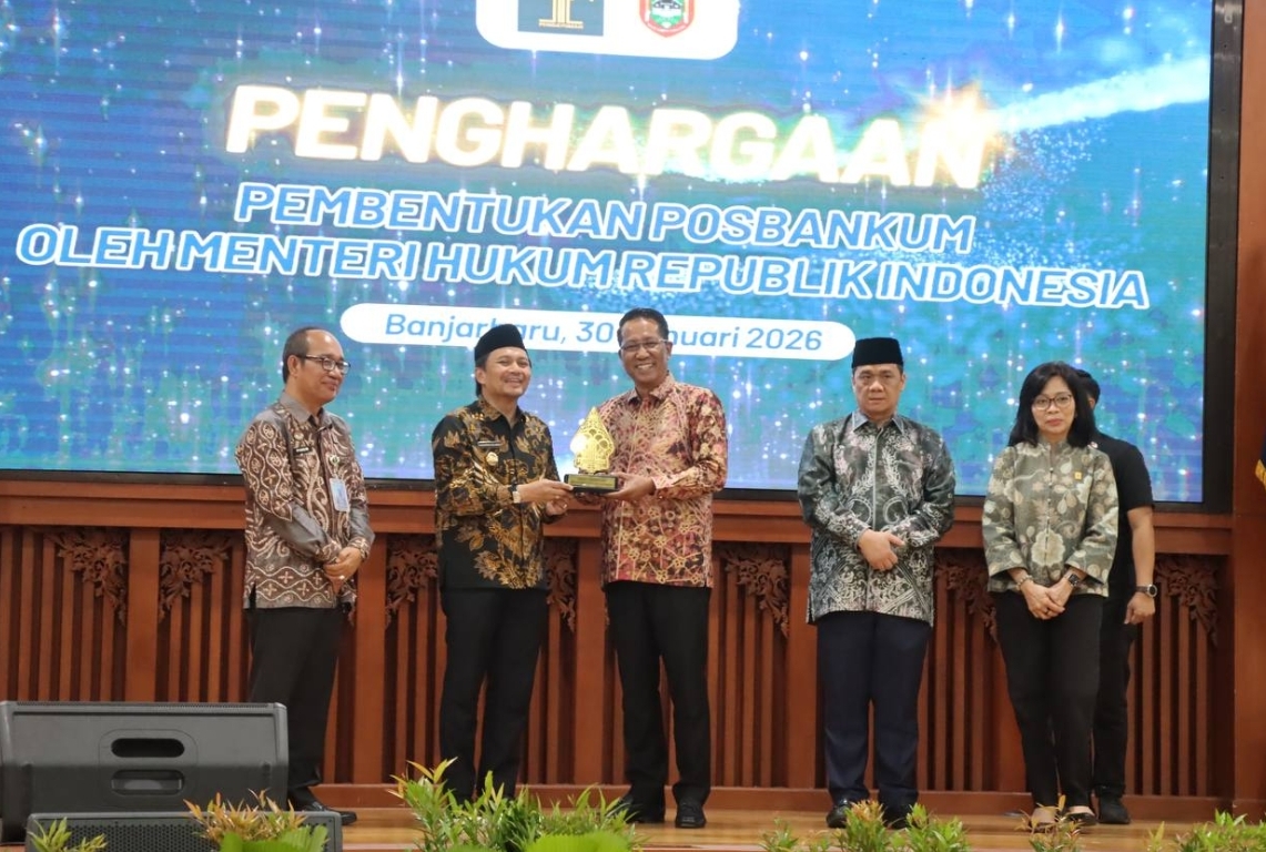 Kementerian Hukum RI Resmikan 2.015 Pos Bantuan Hukum di seluruh Desa dan Kelurahan Se-Kalsel