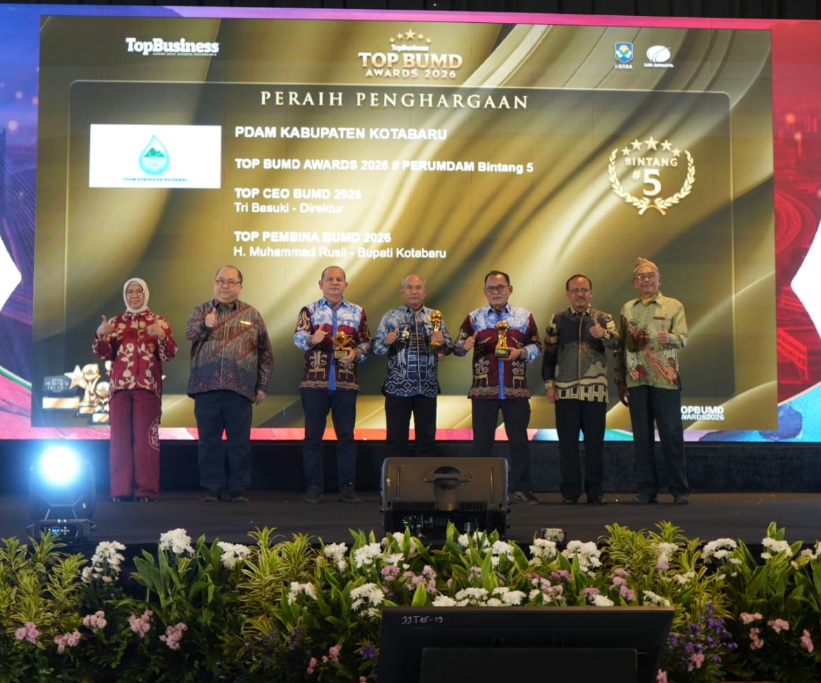 Bupati Kotabaru Raih TOP Pembina BUMD Awards 2026, Pemkab Borong Empat Penghargaan Nasional