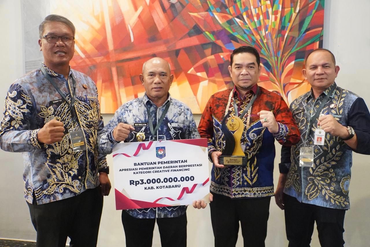 Kotabaru Juara 1 Creative Financing, Ungguli 12 Daerah di Regional II Kalimantan