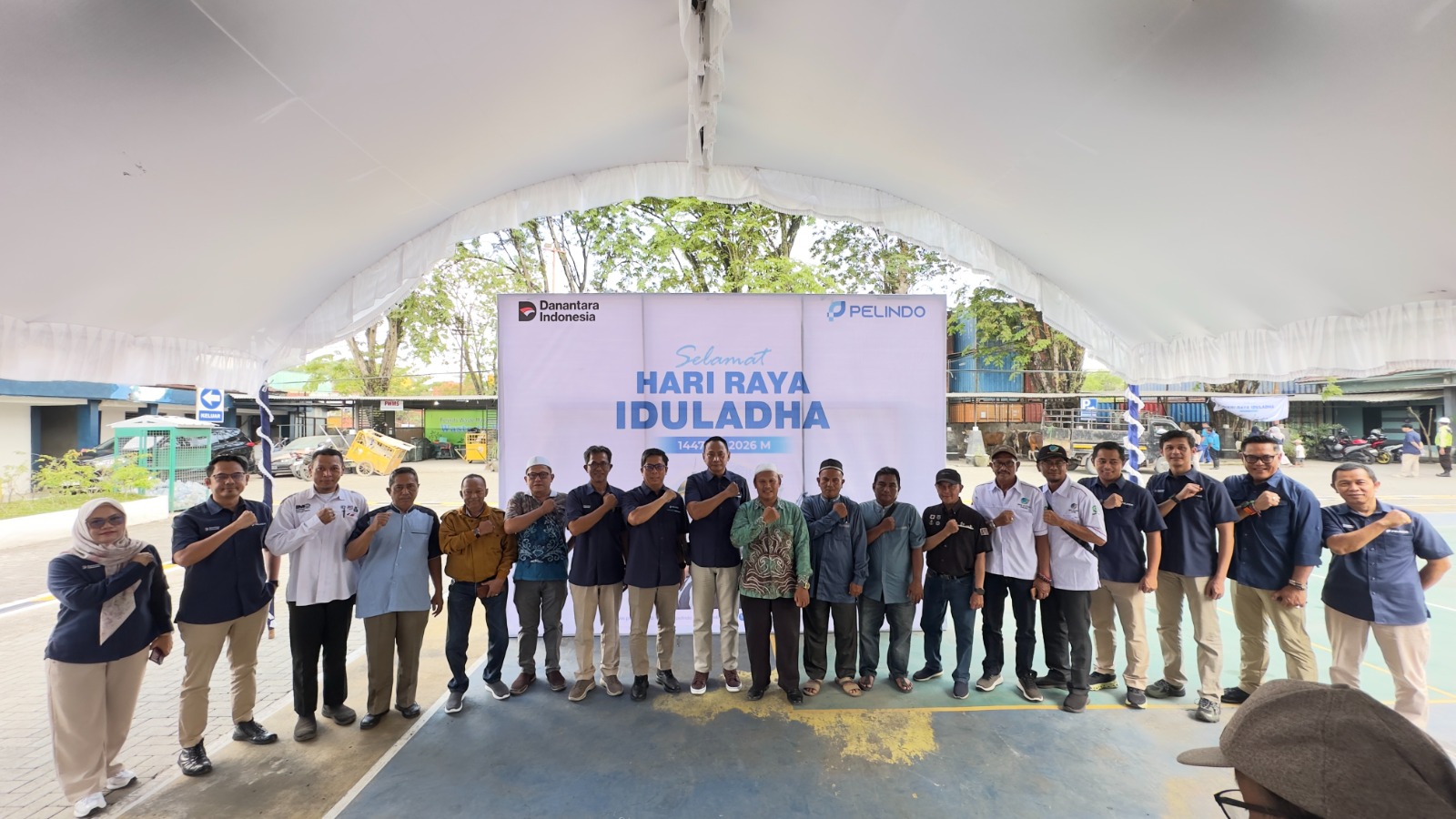 Pelindo Berbagi Hewan Qurban, Salurkan 19 Sapi dan 13 Kambing di Banjarmasin