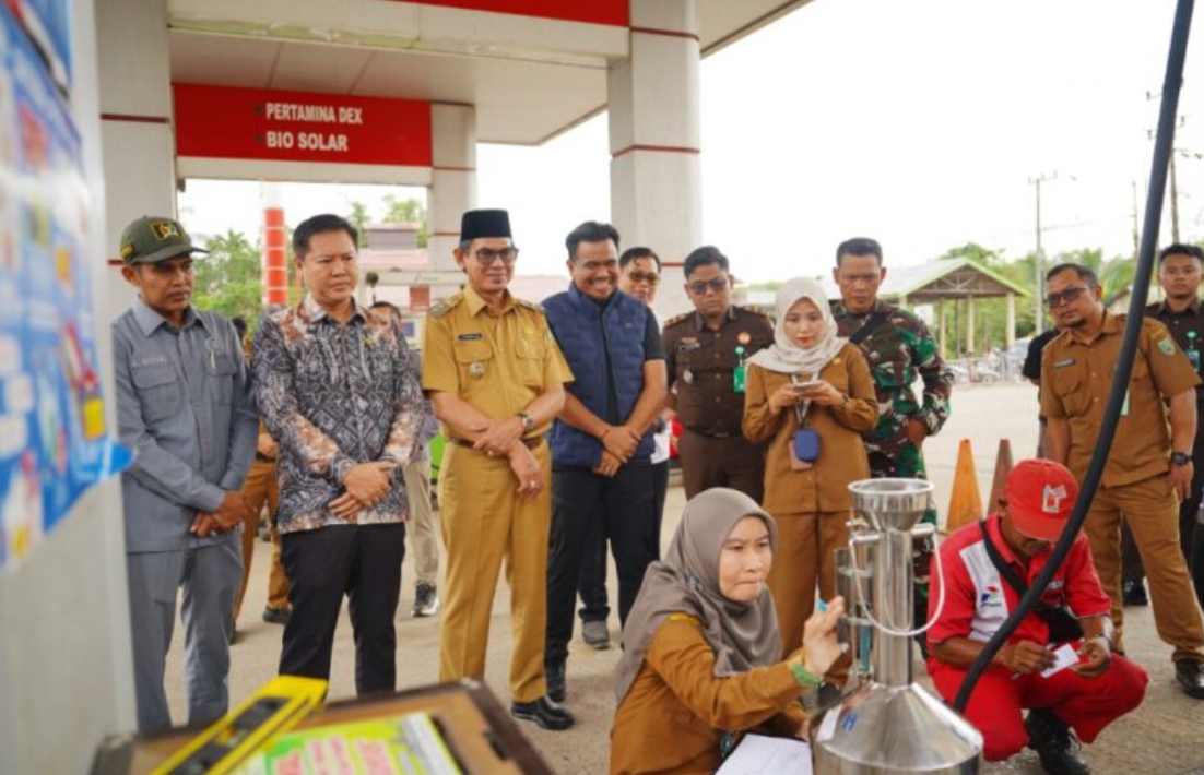 Pemkab Balangan Pastikan Takaran BBM di SPBU Sesuai Standar
